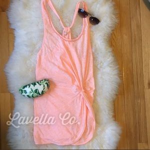 Victoria’s Secret coral tank with knot, medium